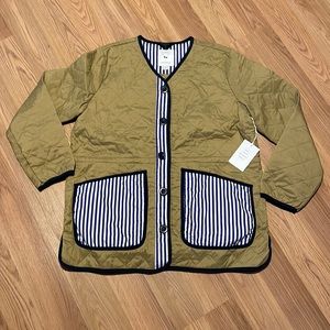 Free Assembly stripe Liner Jacket. Large